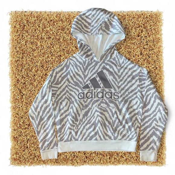 adidas Tops - Adidas Women's Grey and White Sweatshirt